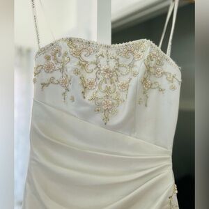 Elegant White Beaded Gown